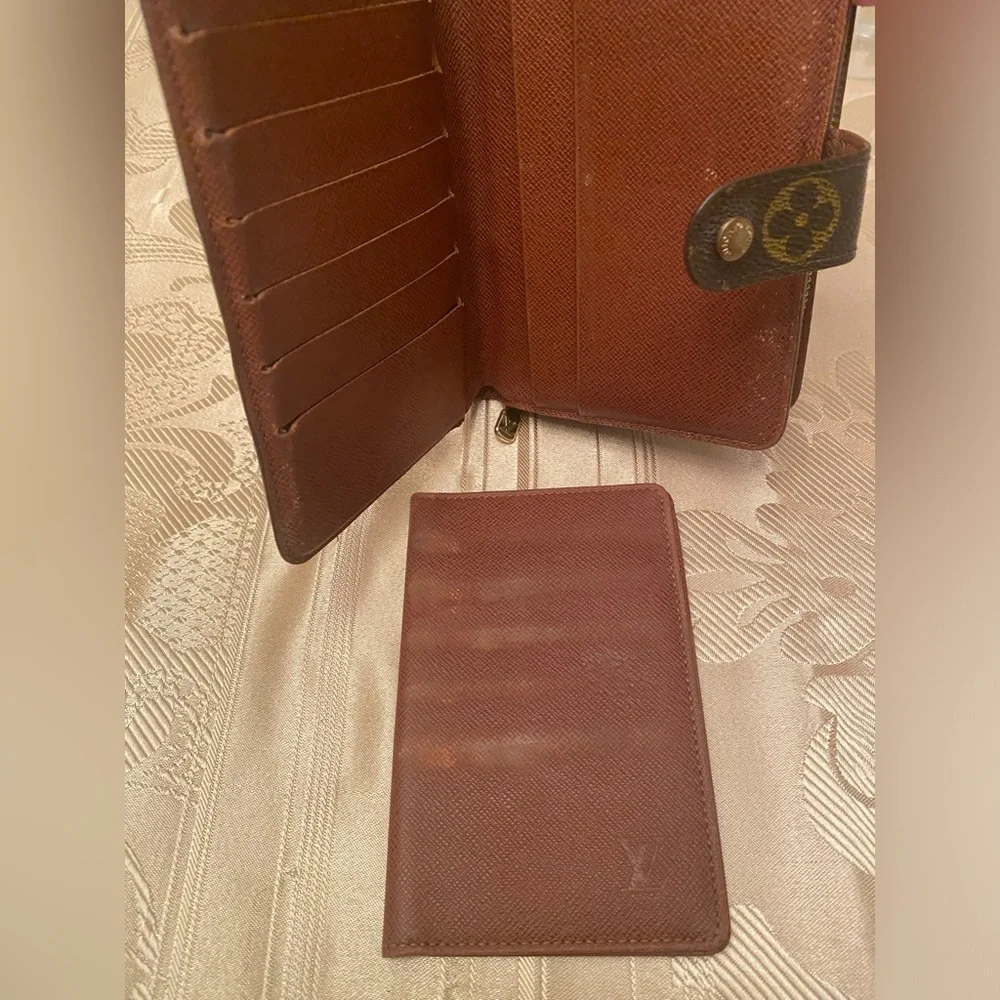 Louis Vuitton coated canvas monogram wallet